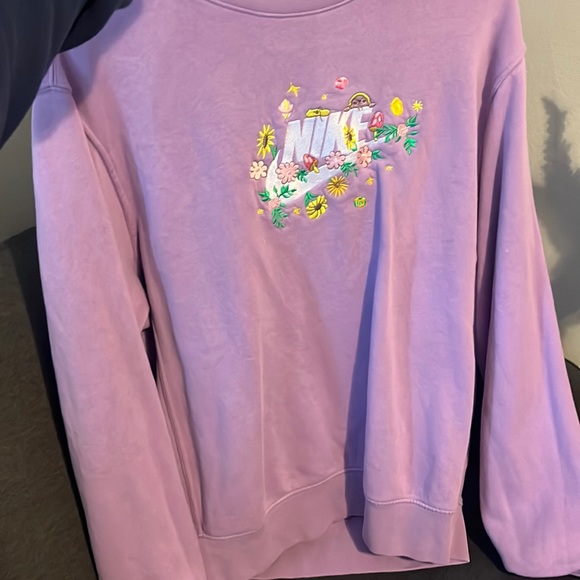 Purple Embroider Nike Sweater - Picture 1 of 4